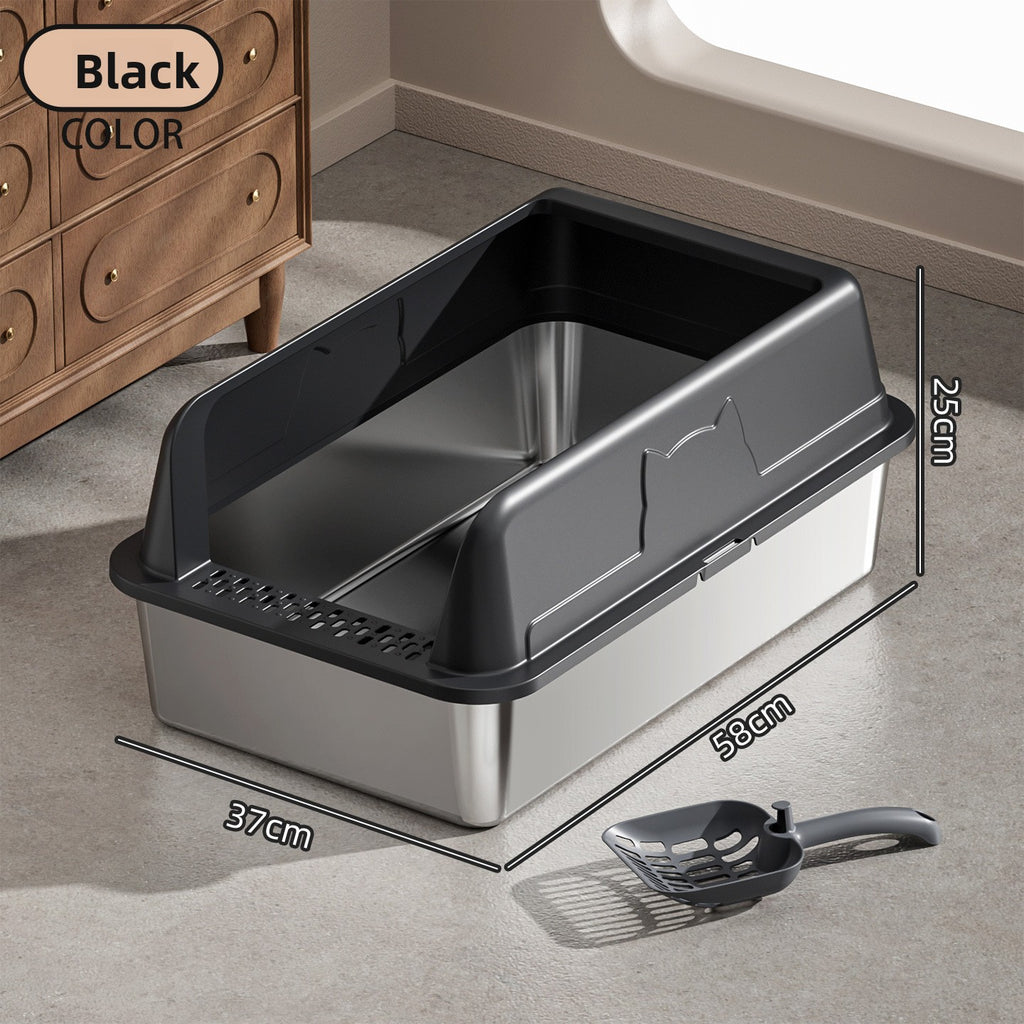 Stainless Steel Top Entry Cat Litter Box