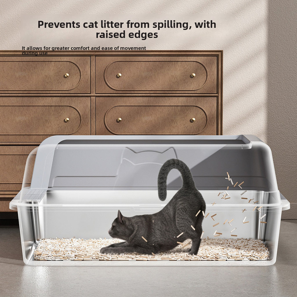 Stainless Steel Top Entry Cat Litter Box