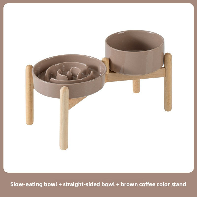 Ceramic Pet Cat and Dog Bowl