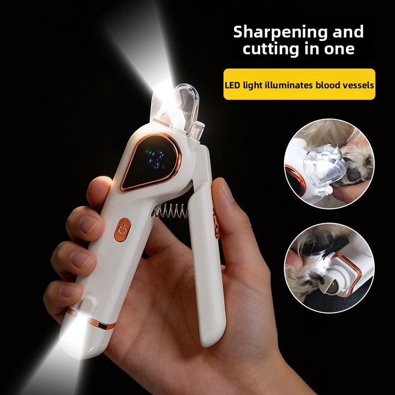 Household Cat Pet Puppy Polishing Electric Nail Clamp