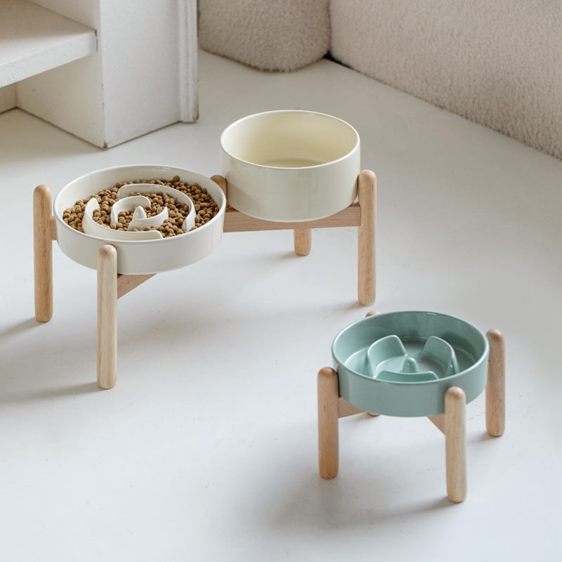 Ceramic Pet Cat and Dog Bowl
