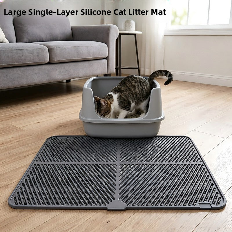 Silicone Cat Litter Mat Non-Slip Foldable