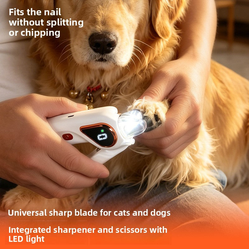 Household Cat Pet Puppy Polishing Electric Nail Clamp
