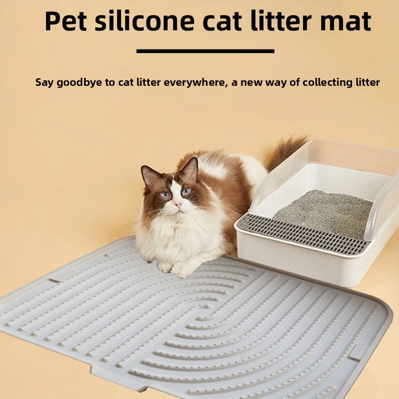 Silicone Cat Litter Mat Non-Slip Foldable