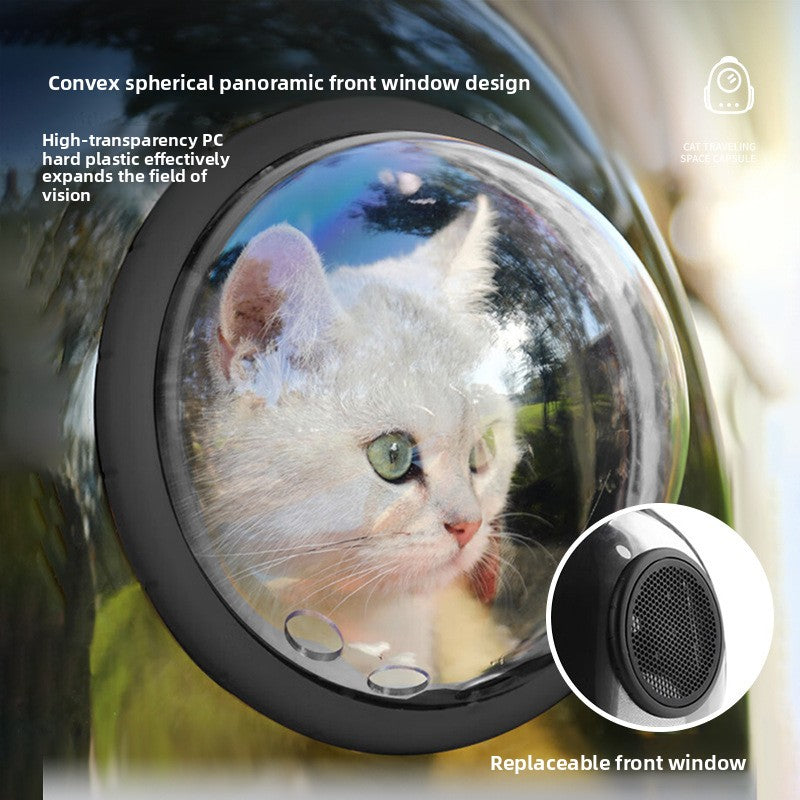 Space Capsule Cat Backpack Pet Carrier