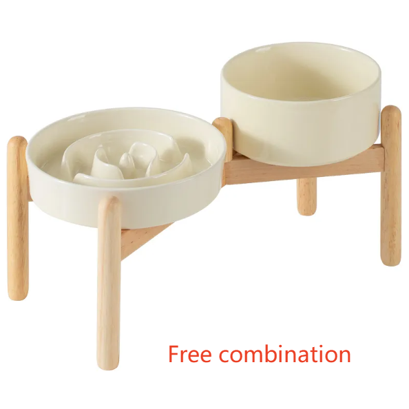 Ceramic Pet Cat and Dog Bowl