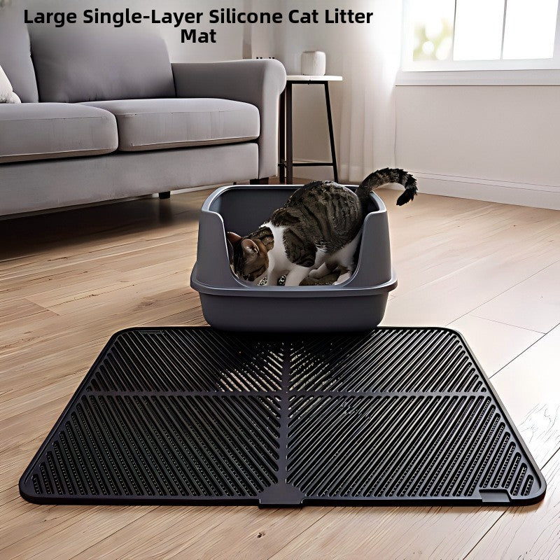 Silicone Cat Litter Mat Non-Slip Foldable