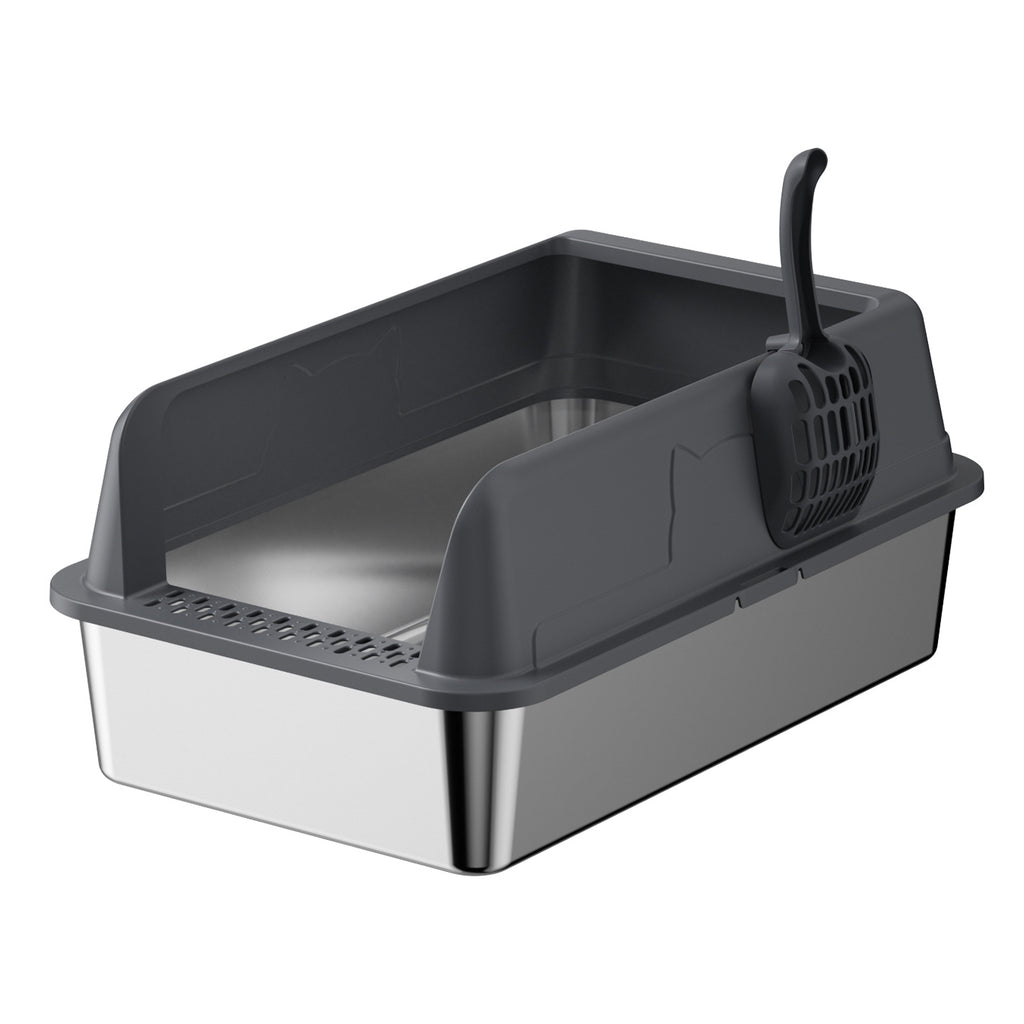 Stainless Steel Top Entry Cat Litter Box