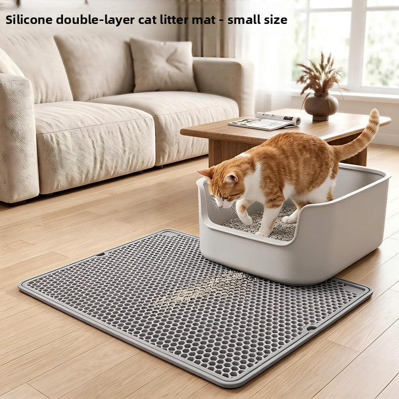 Silicone Cat Litter Mat Non-Slip Foldable
