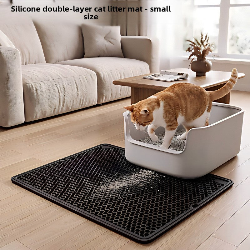 Silicone Cat Litter Mat Non-Slip Foldable