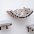 Wall-Mounted Cat Climbing Frame with Scratching Post