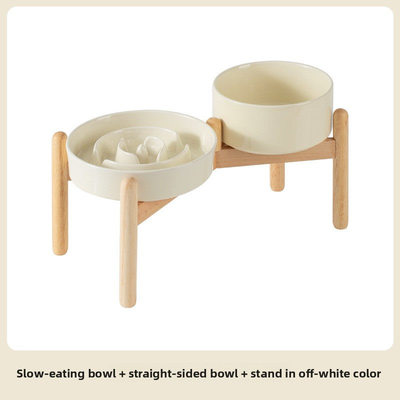 Ceramic Pet Cat and Dog Bowl