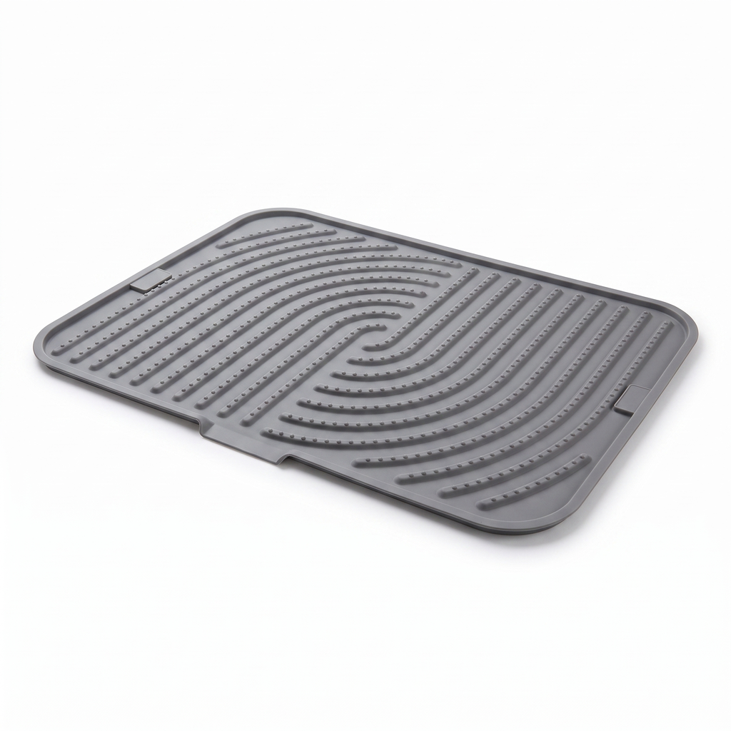 Silicone cat litter mat in grey