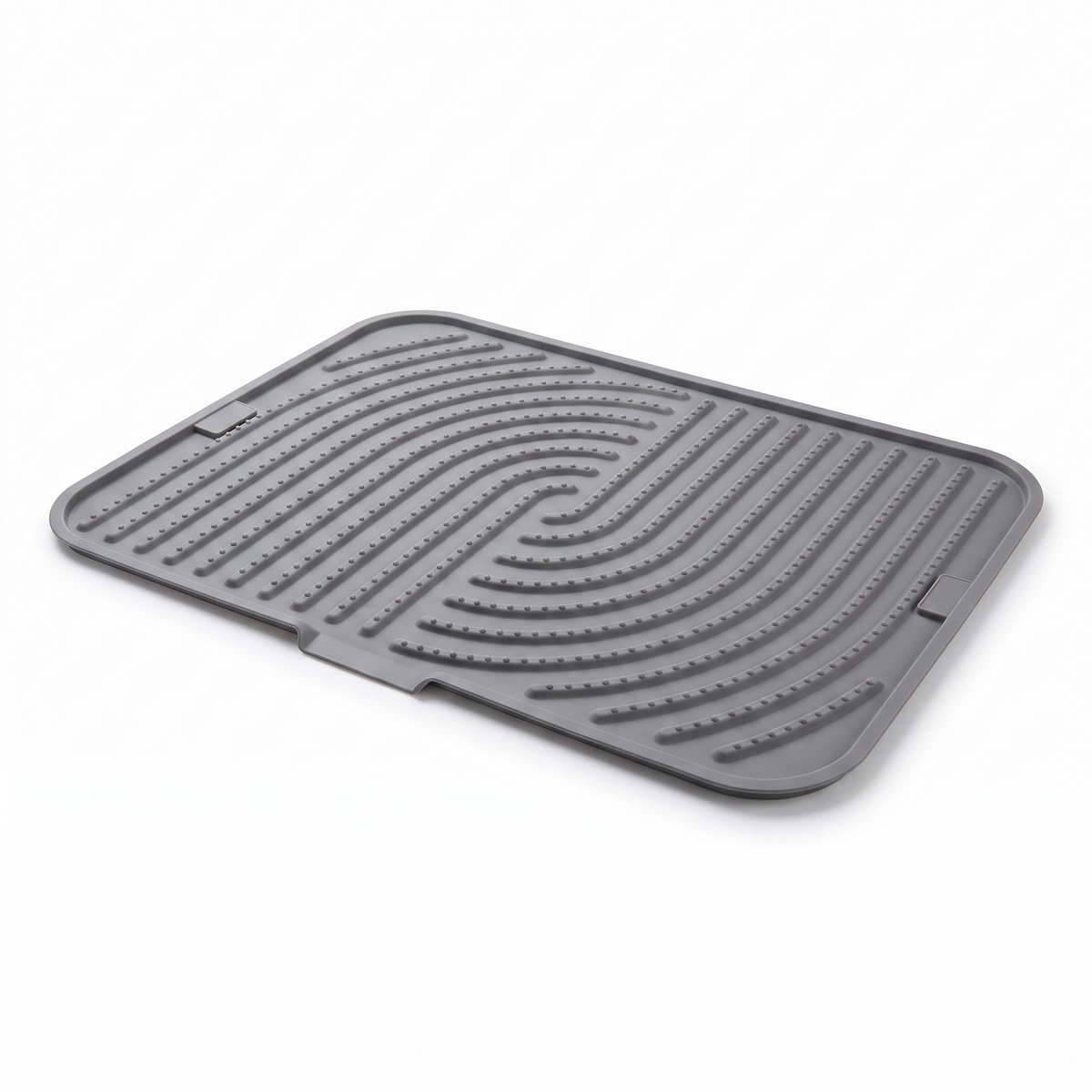 Silicone cat litter mat in grey