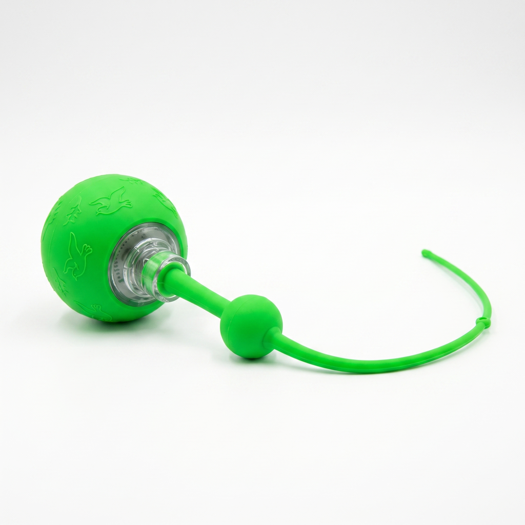 Smart electric cat toy ball in green