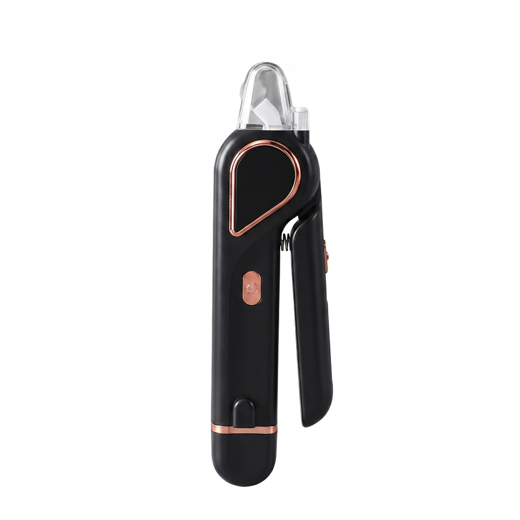 Electric pet nail clipper in black