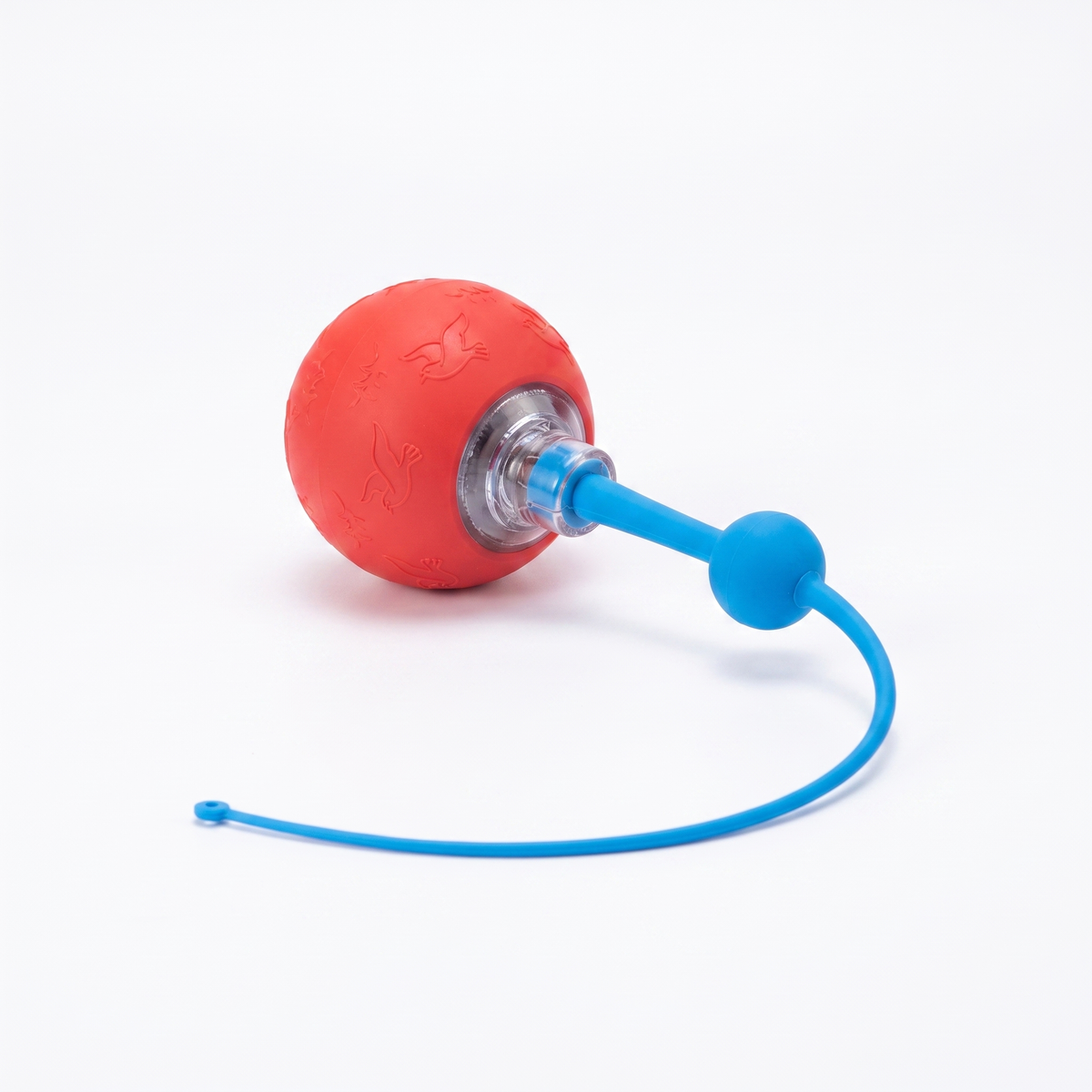 Smart electric cat toy ball in red