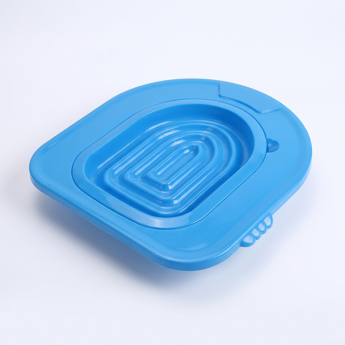Cat toilet training tray in blue